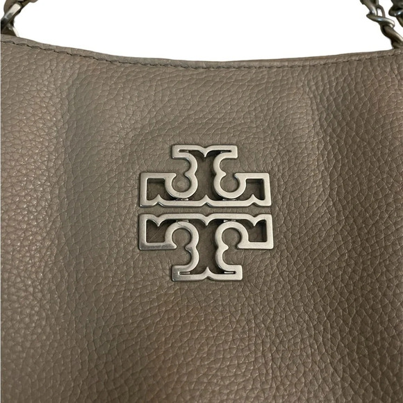 Tory Burch Britten Triple Compartment Tote in French Gray - Picture 3 of 14